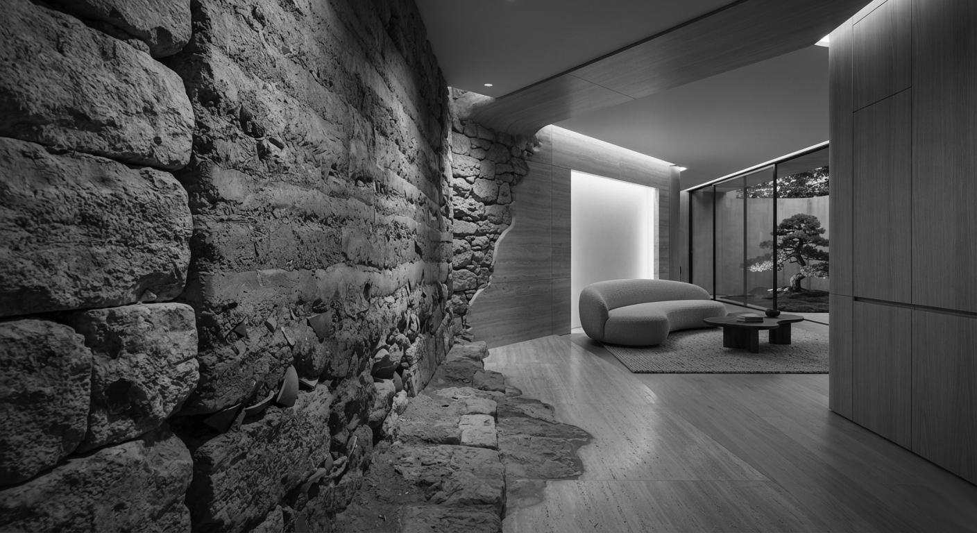 Espacio de diseño arquitectónico con iluminación inteligente